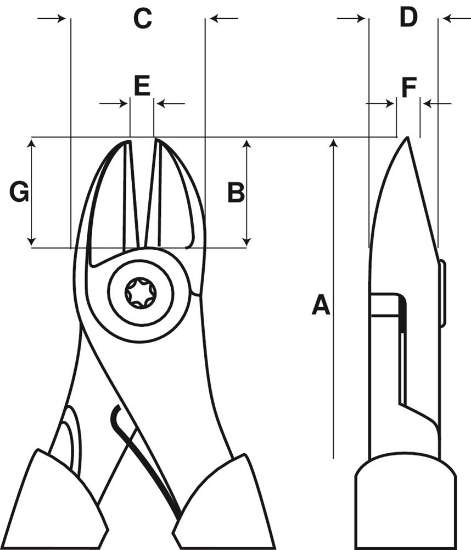 Afbeeldingen van Bahco 2101D zijsnijtang