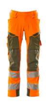 Afbeeldingen van Mascot werkbroek - maat 90C46 - oranje/mosgroen