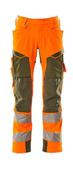 Afbeeldingen van Mascot werkbroek - maat 82C48 - oranje/mosgroen