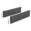 Afbeeldingen van Hettich TopSide ArciTech,  400 mm, (218/ 94, 250/126) antraciet, links en rechts