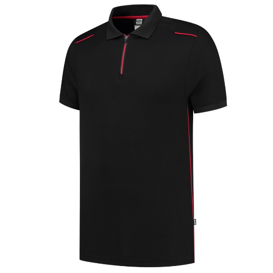 Afbeeldingen van Tricorp poloshirt Accent - maat XS - zwart/rood  