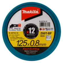 Afbeeldingen van Makita Doorslijpsch.125X0,8 Rvs 12st. B-45733-12