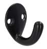 Afbeeldingen van Siro Kapstokhaak metaal - boorafstand 17mm/L 37mm/H 32mm/B 28mm mat zwart 