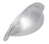 Afbeeldingen van Siro Schelpgreep metaal - boorafstand 64mm/L 104mm/H 25mm/B 32mm - chroom glanzend 