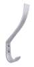Afbeeldingen van Siro Kapstokhaak metaal - boorafstand 16mm/L 154mm/H 77mm/B 20mm - chroom mat 