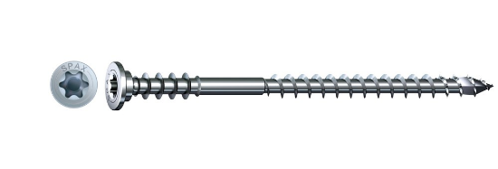Afbeeldingen van Spax stelschroef 4Cut - Ø6x120mm T30 - Platkop Houdribben