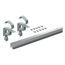 Afbeeldingen van Hettich WingLine L, Profielset zonder geleiding onderaan, 2400, wit gepoedercoat