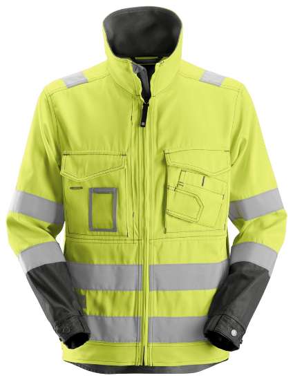 Afbeeldingen van Snickers jacket 1633-6674 maat 3XL High Visibilty geel