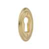 Afbeeldingen van Siro Sierschild metaal - boorafstand 22mm/L 37mm/H 3mm/B 19mm messing glanzend 