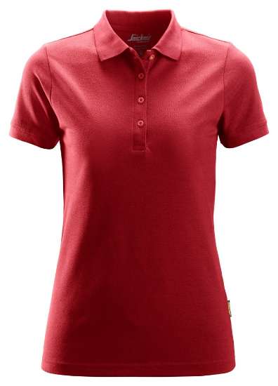 Afbeeldingen van Snickers dames polo 2702-1600 maat XS chili rood
