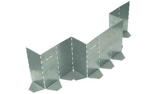 Afbeeldingen van GB Metalen vouwbekisting 170x1000 Sendzimir Verzinkt