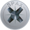 Afbeeldingen van Spax spaanplaatschroef - Ø3.5x20mm PZ2 - platkop elektrolytisch verzinkt