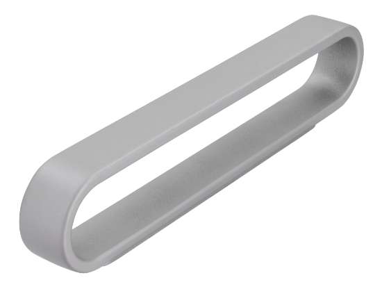 Afbeeldingen van Siro Meubelgreep metaal - boorafstand 96mm/L 140mm/H 32mm/B 15mm - aluminium 