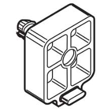 Afbeeldingen van Blum plugverdikking Metabox - 8mm met spreiddrevel - Ral 9001 crèmewit 320M0188