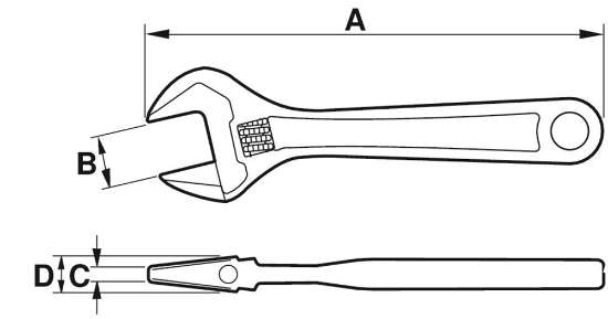 Afbeeldingen van Bahco P ergonomische moer/pijpsleutel 90-serie