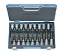 Afbeeldingen van GEDORE Dopsleutel-schroevendraaierset 1/2" 18-delig ITX 19 LKP