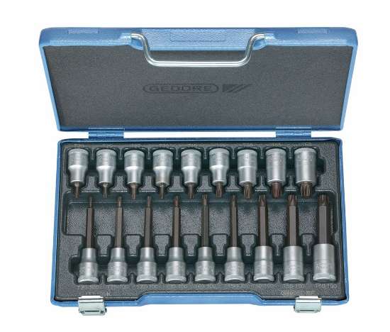 Afbeeldingen van GEDORE Dopsleutel-schroevendraaierset 1/2" 18-delig ITX 19 LKP