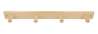 Afbeeldingen van Siro Haaklijst hout - boorafstand 430mm/L 460mm/H 65mm/B 45mm vurenhout 