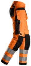 Afbeeldingen van Snickers werkbroek 6730 oranje/geel