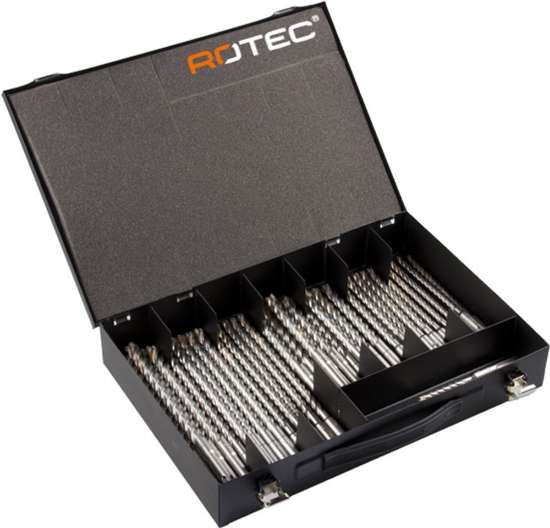 Afbeeldingen van Rotec SDS+ hamerborenset Quattro-X 40dlg
