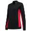 Afbeeldingen van Tricorp polo sweater bicolor dames 302002 Zwart/Rood S 