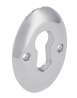 Afbeeldingen van Siro Sierschild metaal - boorafstand 15mm/L 35mm/H 3mm/B 25mm chroom glanzend 