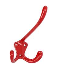 Afbeeldingen van Siro Kapstokhaak metaal - boorafstand 20x22x22mm/L 108mm/H 88mm/B 76mm - rood 