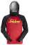 Afbeeldingen van Snickers logo hoodie 2889-1604, Maat XL, chili rood/zwart