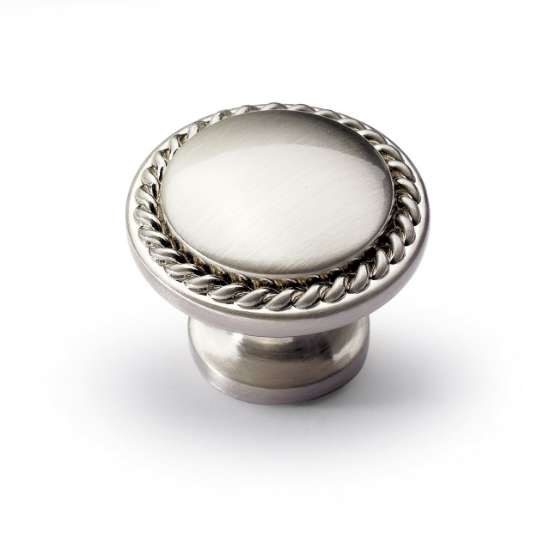 Afbeeldingen van Hettich Knop Salemi, H 23 mm, ø 30 mm, roestvrij staal finish geborsteld
