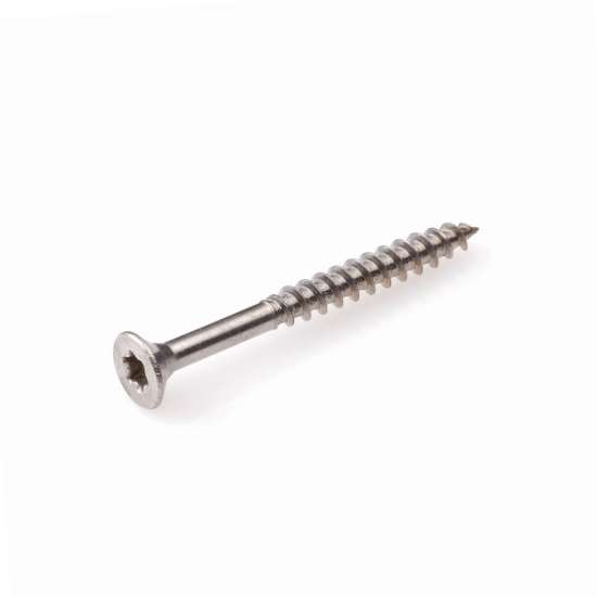 Afbeeldingen van spaanplaatschroef - Ø6.0x150/70mm T25 - platkop RVS-A2 
