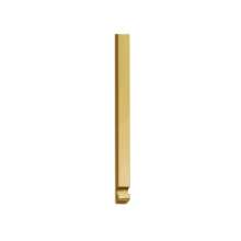 Afbeeldingen van INTERSTEEL Stangenset deurespagnolet 2 x 125 cm messing ongelakt 5620