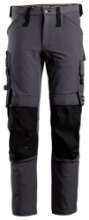 Afbeeldingen van Snickers Allround werkbroek 6371-5804 - full stretch slim fit maat 150 - staal grijs/zwart 