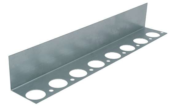 Afbeeldingen van GB Hoeklijn voor zandcementdekvloer - 50x70mm 1.2 meter - Sendzimir Verzinkt