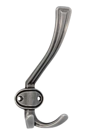 Afbeeldingen van Siro Kapstokhaak metaal - boorafstand 32mm/L 158mm/H 76mm/B 67mm - antiek ijzer 