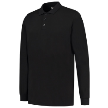Afbeeldingen van Tricorp poloshirt lange mouw 201019 - maat S - zwart 