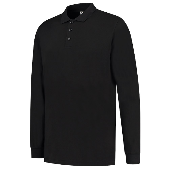 Afbeeldingen van Tricorp poloshirt lange mouw 201019 - maat 3XL - zwart 