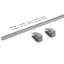 Afbeeldingen van Hettich SlideLine M Profielsets: 1 profiel, Profielhoogte mm 25 mm, Lengte 2500 mm