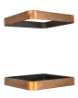 Afbeeldingen van Siro Paraplu standaard metaal - wandgemonteerde boorafstand 2x128mm/ antiek messing/zwart 