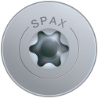 Afbeeldingen van Spax achterwandschroef - Ø3.5x25mm T10 - vlakkop voldraad