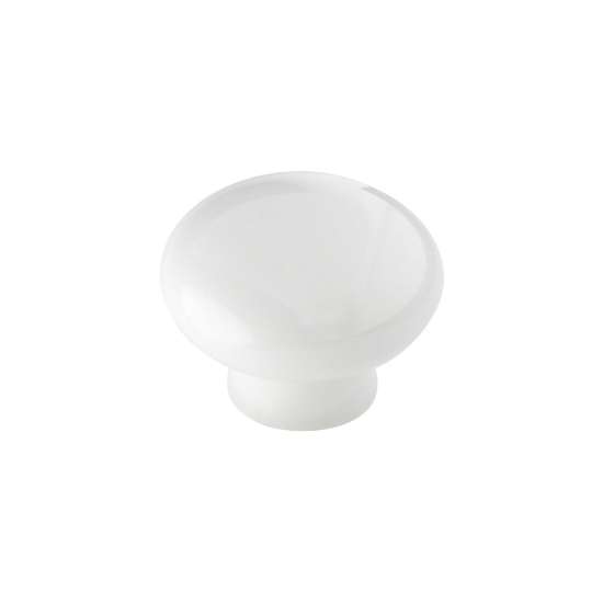 Afbeeldingen van Siro Meubelknop keramisch - L 33mm/H 25mm/B 33mm wit 