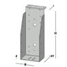 Afbeeldingen van GB Balkdrager GBS-KL 96x246 1,5 Sendzimir Verzinkt