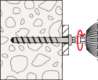 Afbeeldingen van Fischer betonschroef FBS II - Ø6x60mm T30 - platverzonkenkop