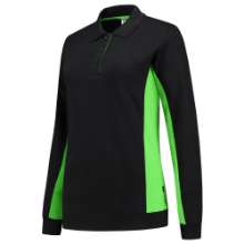 Afbeeldingen van Tricorp polosweater 302002 - maat 4XL - zwart/limoengroen 