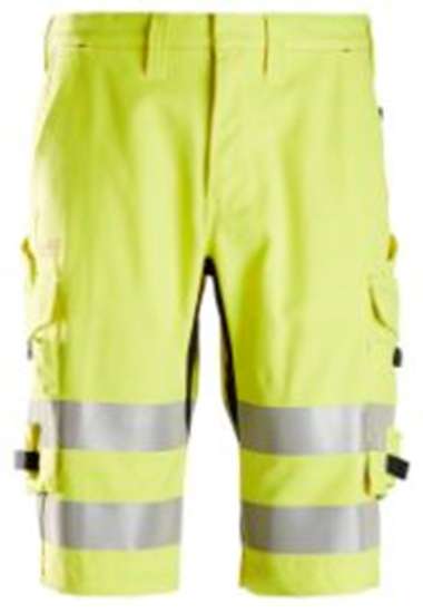 Afbeeldingen van Snickers ProtecWork korte broek, klasse 1, 6160-6600, Maat 48, high-visibillity geel