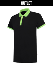 Afbeeldingen van Tricorp poloshirt 201002 - maat XXS - zwart/limoengroen 
