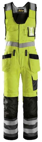 Afbeeldingen van Snickers bodybroek 0213-6674 - maat 156 - high-visibilty geel