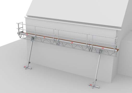 Afbeeldingen van Altrex Modulaire Triangelbrug - Werkhoogte 3 tot 5m - Platformlengte 6m 