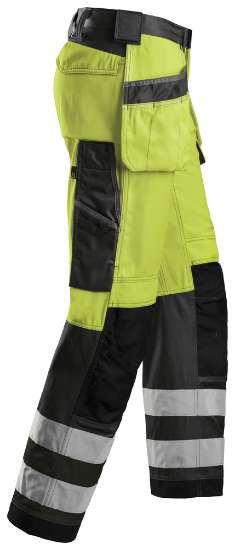 Afbeeldingen van High Visibility Broek met holsterpockets, Klasse 2