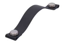 Afbeeldingen van Siro Meubelgreep metaal - boorafstand 160mm/L 190mm/H 35mm/B 25mm zwart/mat RVS-effect 