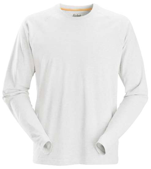 Afbeeldingen van Snickers shirt lange mouwen 2410-0900 maat XS wit